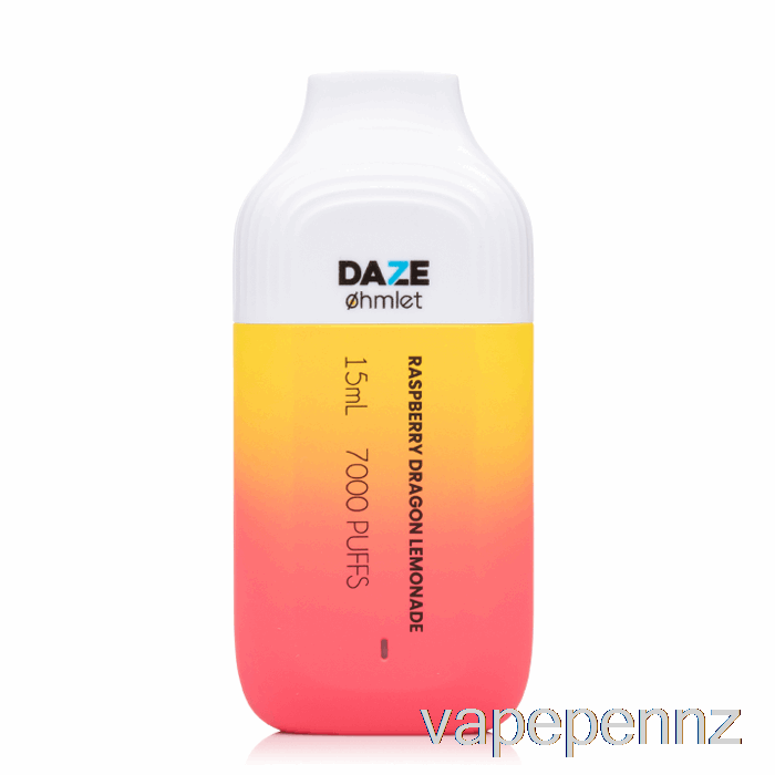 7 Daze OHMLET 7000 0% Zero Nicotine Disposable Raspberry Dragon Lemonade VAPE NZ